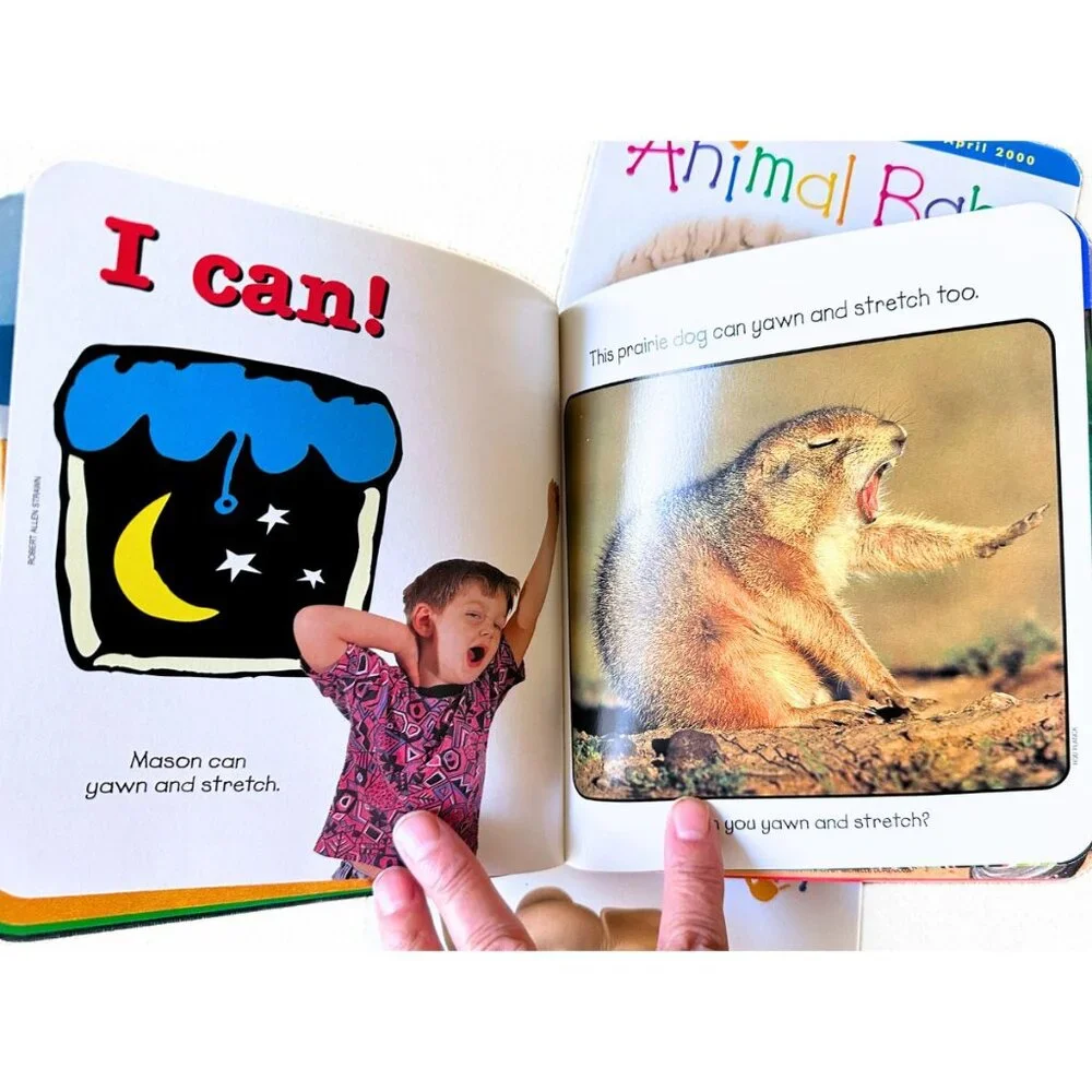 NATIONAL WILDLIFE FEDERATION Wild Animal Baby Book Magazine Bundle Ages 2-4 EUC
